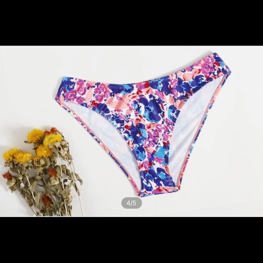 Large colorful bikini bottoms